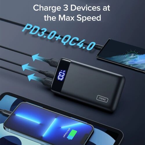 INIU Portable Charger 20000mAh 22.5W PD3.0 QC4.0 Fast Charging Power ...